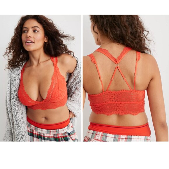 NEW! Aerie | Fa La Lace Padded Bralette In Starburst - Picture 2 of 10